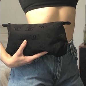 CHANEL Very Rare Monogram Fabric Clutch / Purse